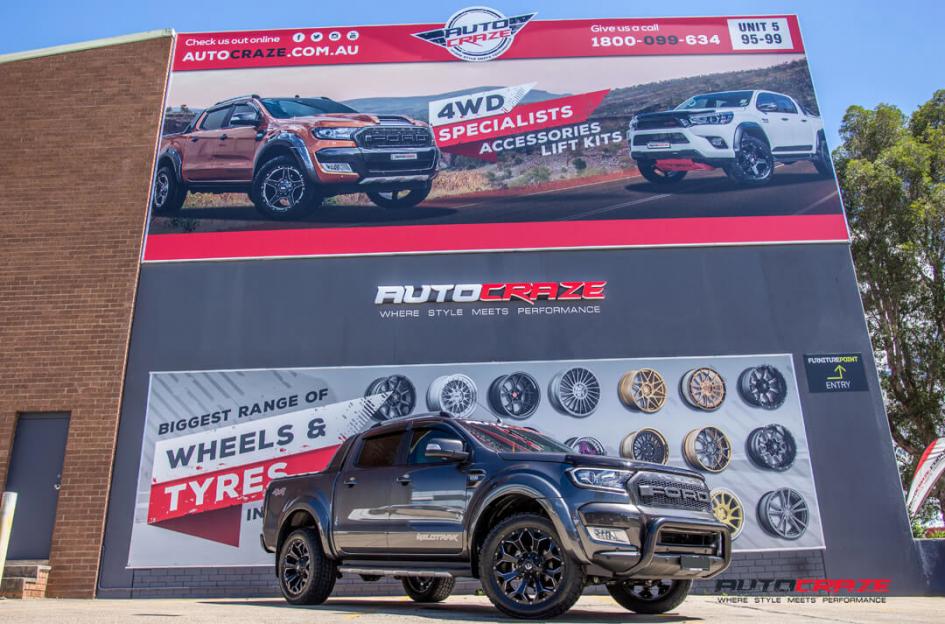 FORD RANGER ASSAULT GLOSS BLACK MILLED ACCENTS